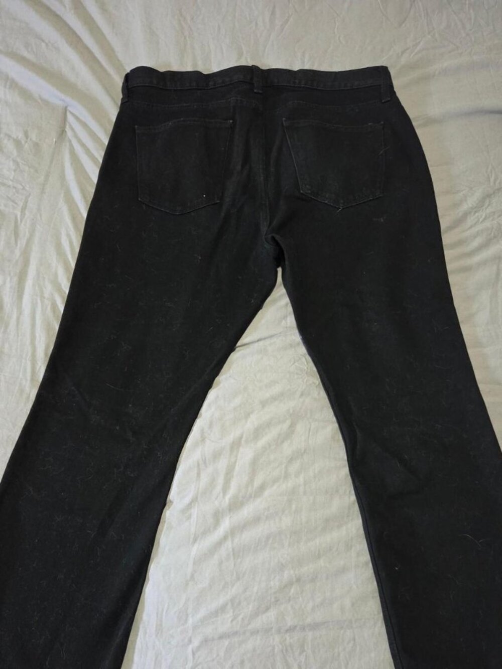 Old Navy Mens Black Bootcut Jeans 36x32 Built-In Flex Stretch Denim Pants
